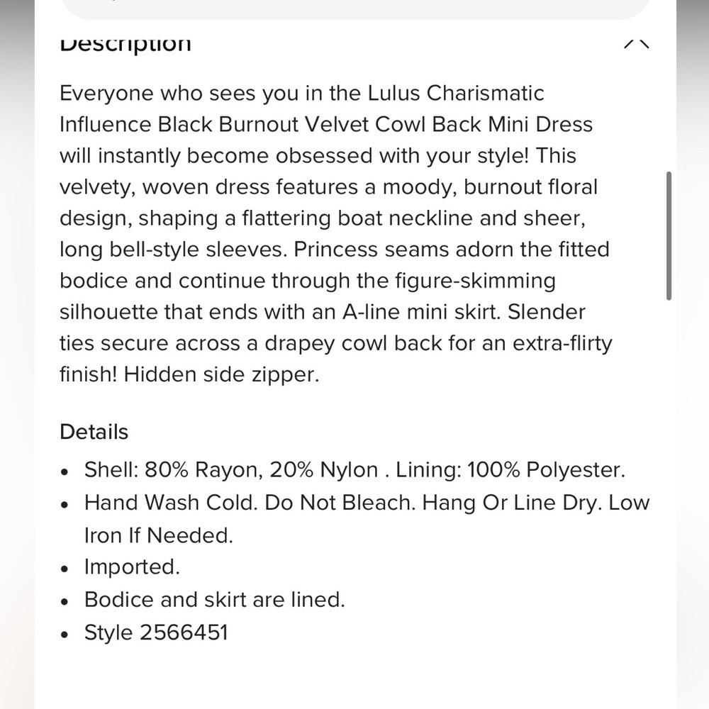 Lulus Charismatic Influence Black Burnout Velvet Cowl Back Mini Dress - Picture 5 of 8